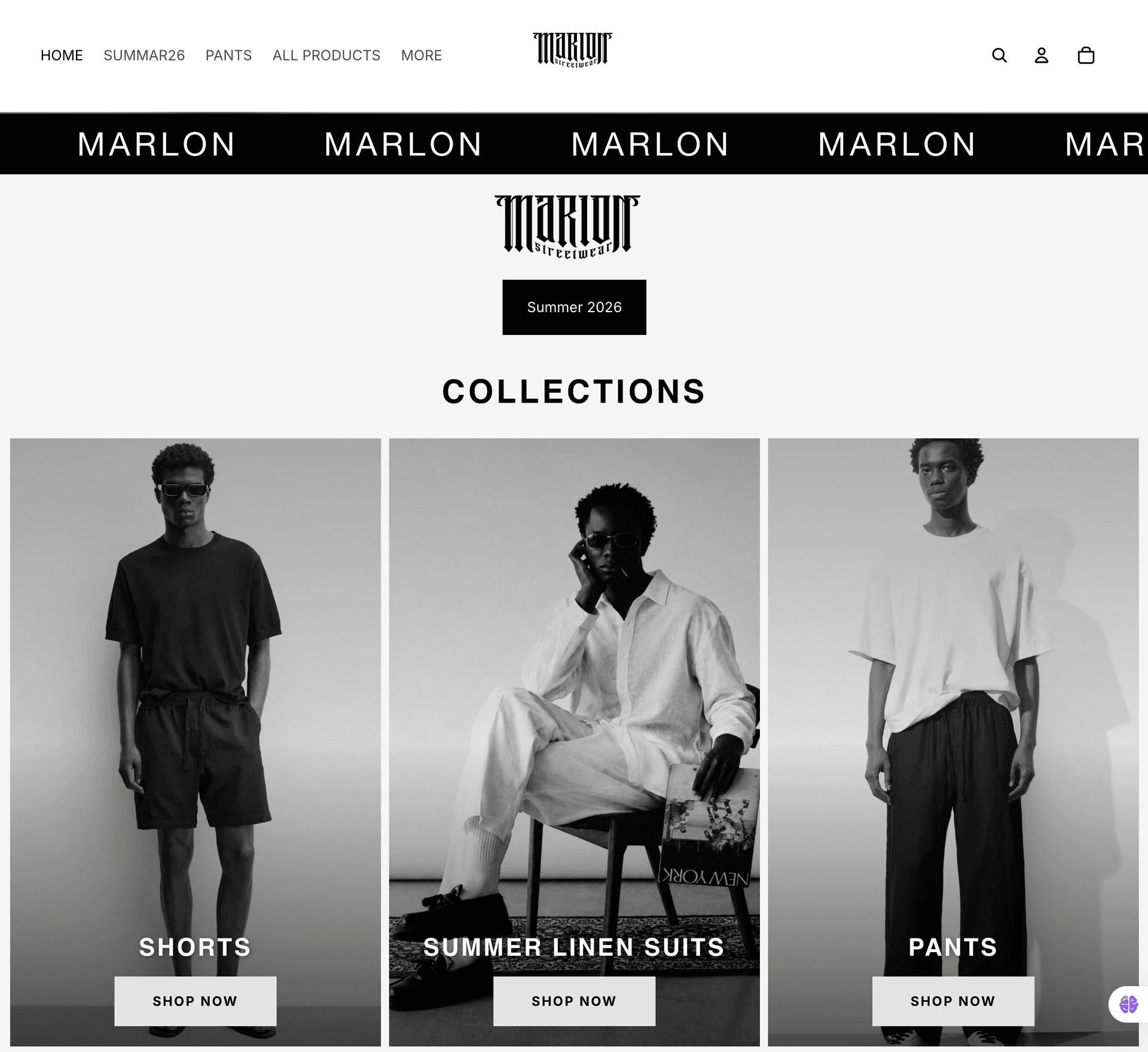 E-Commerce Store — Marlon